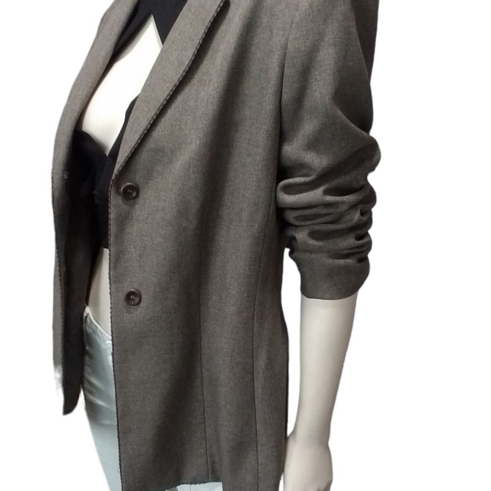 New Taylor B. Moss Taupe Blazer Size 10 - Picture 13 of 15